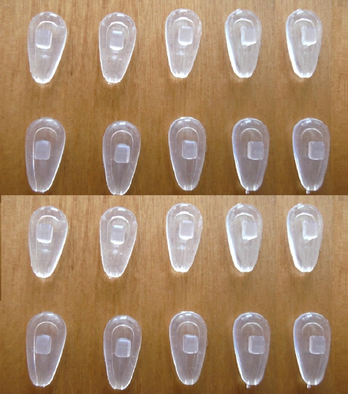 Soft silicone nose pads for eyeglasses