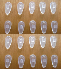 Soft silicone nose pads for eyeglasses