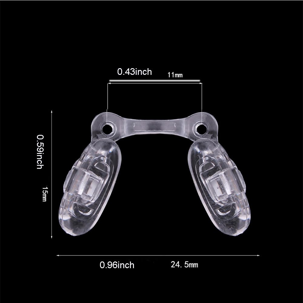 Push-in silicone nose pads for kids' glasses