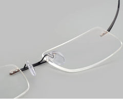 Soft silicone nose pads for frameless glasses