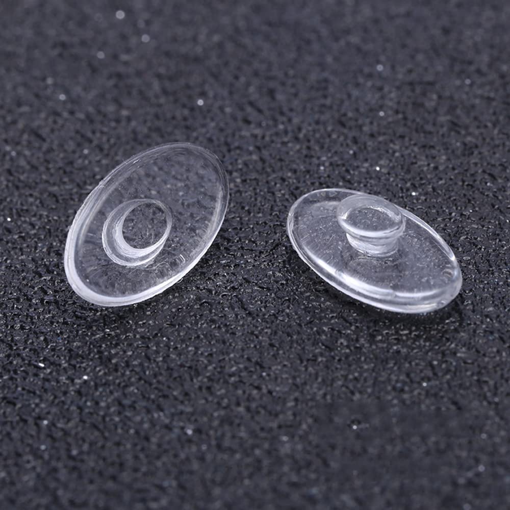 Close-up of soft silicone oval nose pads 13mm