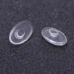 Close-up of soft silicone oval nose pads 13mm