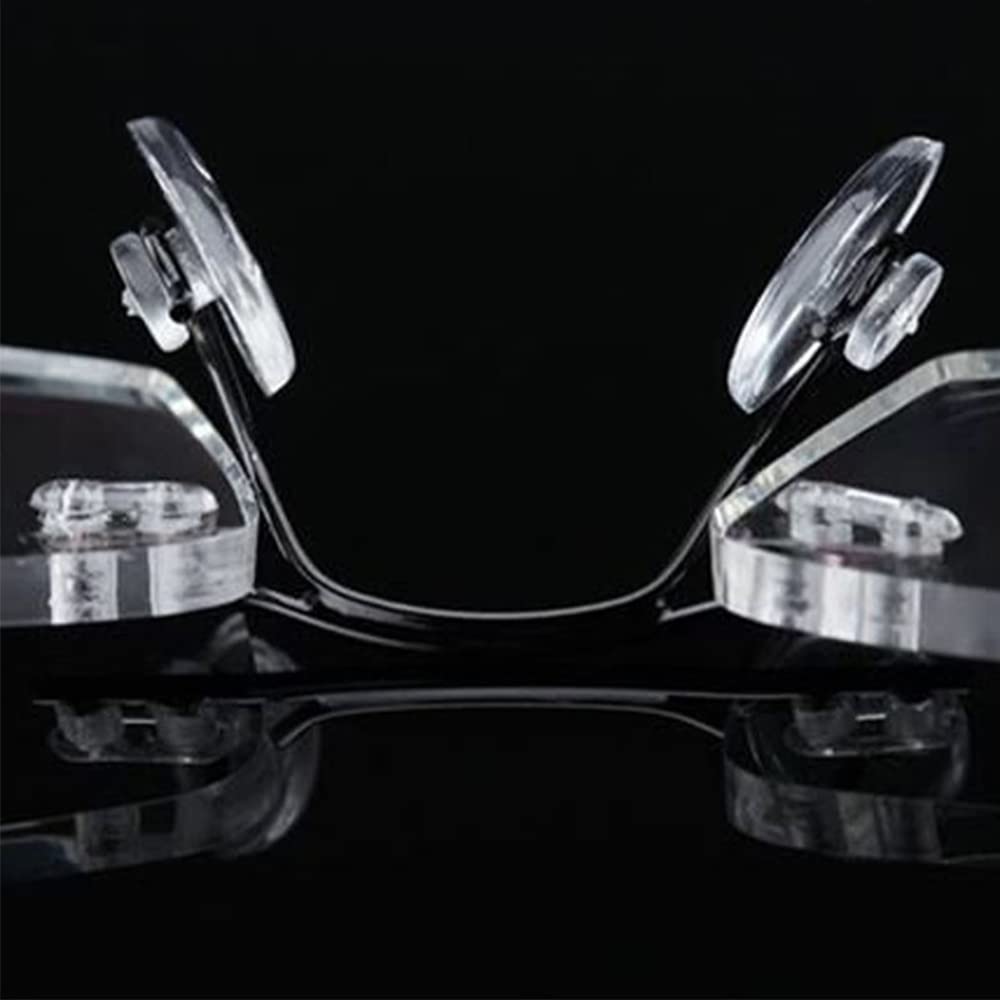 Oval push-in nose pads 13mm on eyeglasses