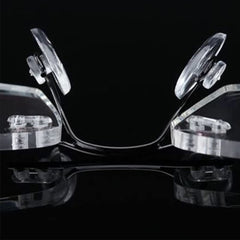 Oval push-in nose pads 13mm on eyeglasses