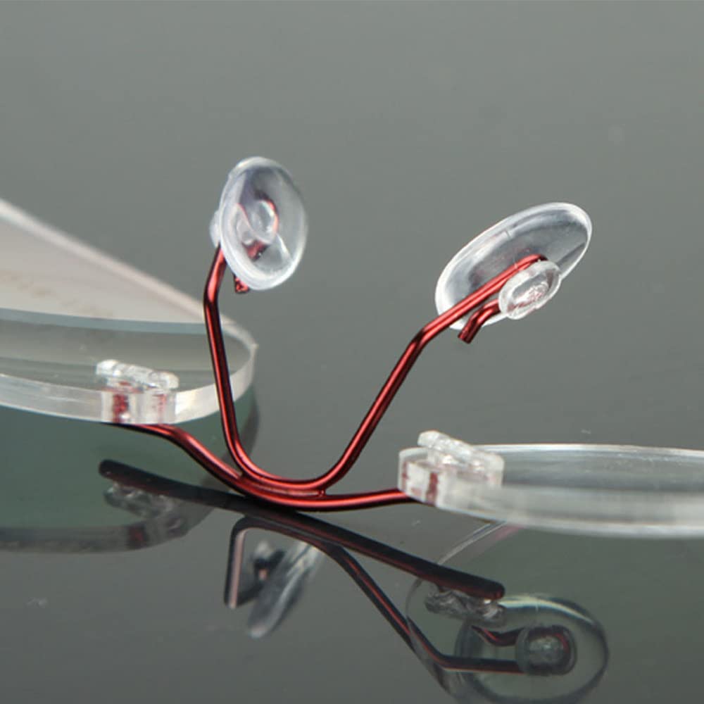 Flat side view of 13mm nose pads for glasses