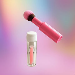 Close-up of soft silicone plunger in red