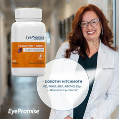Close-up of EyePromise softgel capsules