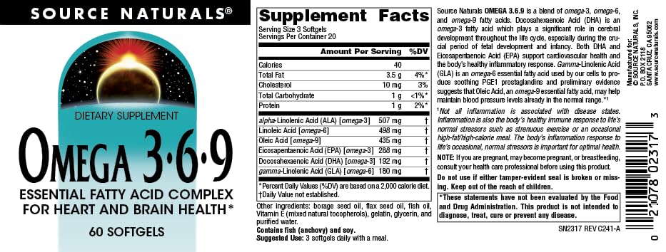 Softgels in hand showing serving size