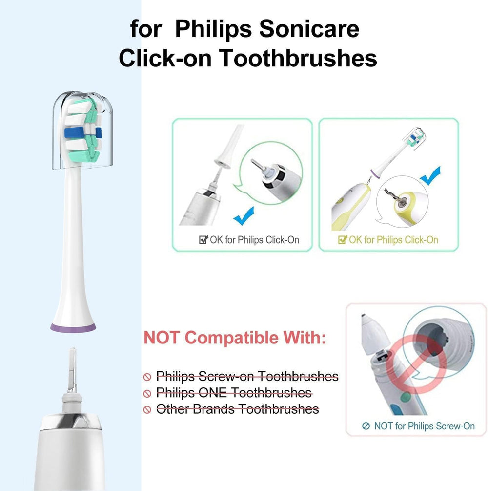 Fits Philips Sonicare 4100 and 6100 series with 8-pack option