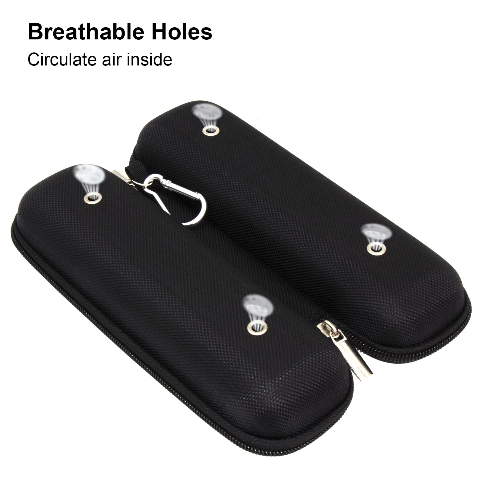 Aluminum buckle with dual zipper closure for secure travel
