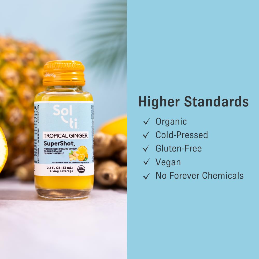 Sol-ti Tropical Ginger SuperShot 12-pack ready for on-the-go hydration