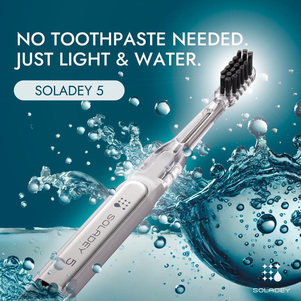 Close-up of Soladey5 Ionic Toothbrush Pink