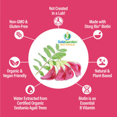 SolaGarden Naturals biotin capsules