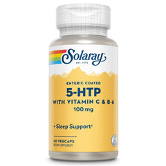 SOLARAY 5-HTP enteric-coated veggie capsules - 60 servings