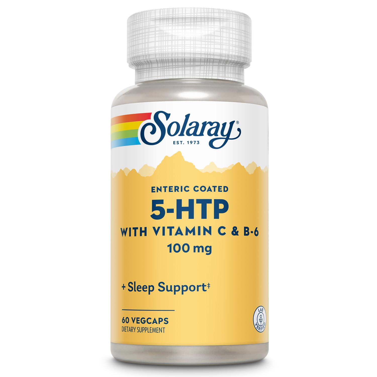 SOLARAY 5-HTP sleep support label