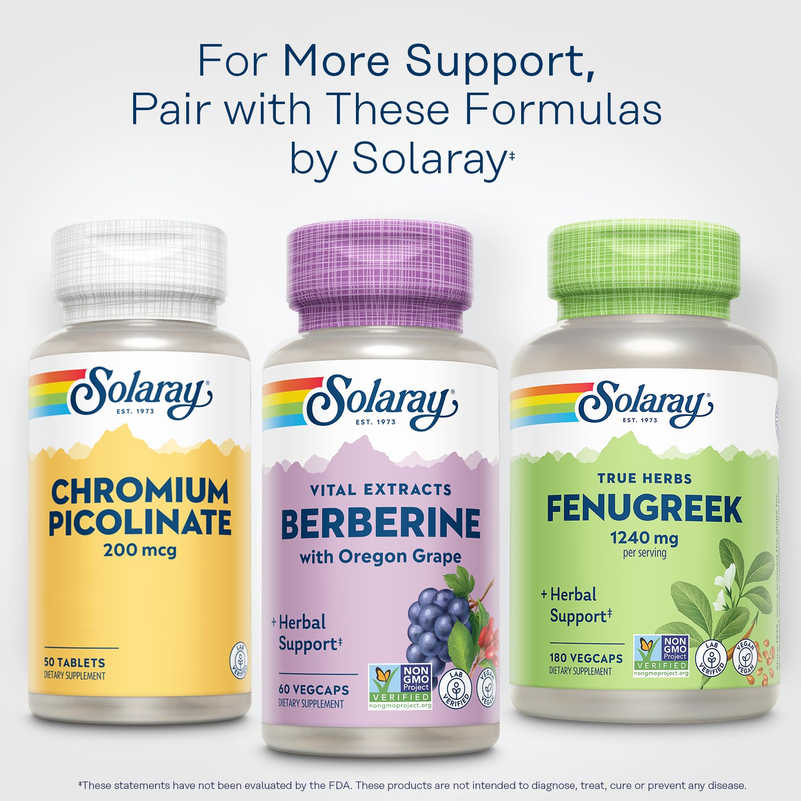 SOLARAY Berberine 60 VegCaps bottle