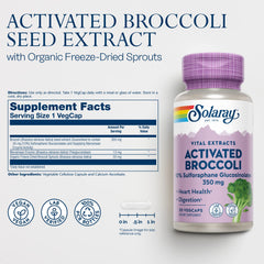 Product label highlighting 10% sulforaphane glucosinolate