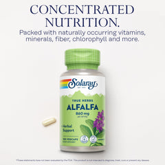 Nutrition label showing 860 mg per two capsules serving