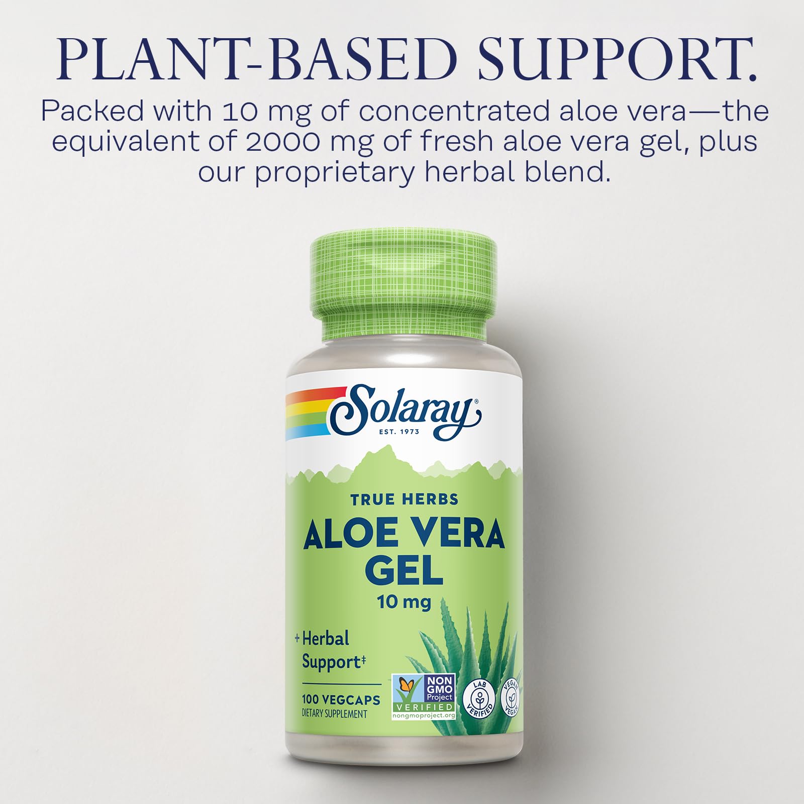 Aloe Vera VegCaps with ginger, peppermint and parsley