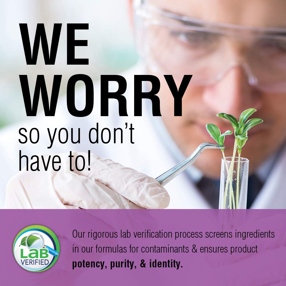 Lab verified badge on SOLARAY bottle