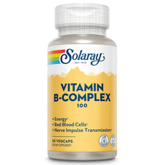 SOLARAY Vitamin B Complex 100 mg bottle and packaging
