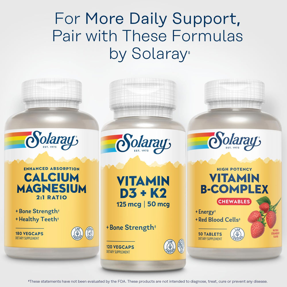 Product overview: SOLARAY B-Complex Chewables Strawberry