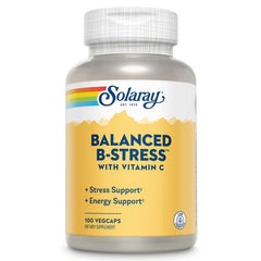 Solaray B-Stress Supplement bottle and label – 100 count
