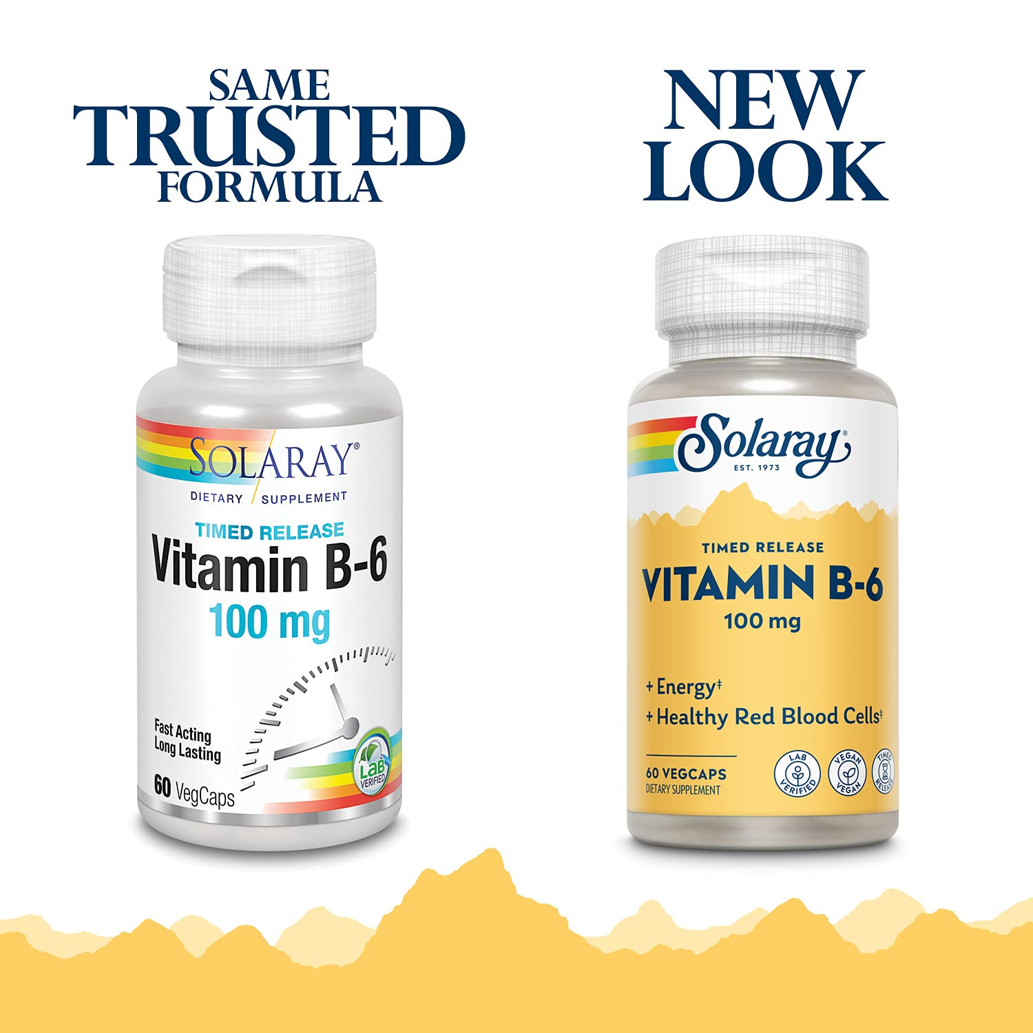 Close-up of SOLARAY B6 bottle label showing ingredients