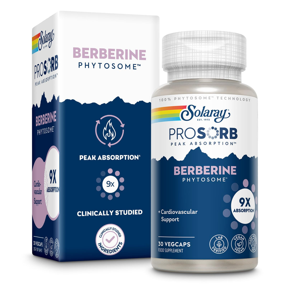 SOLARAY Berberine Phytosome bottle with label