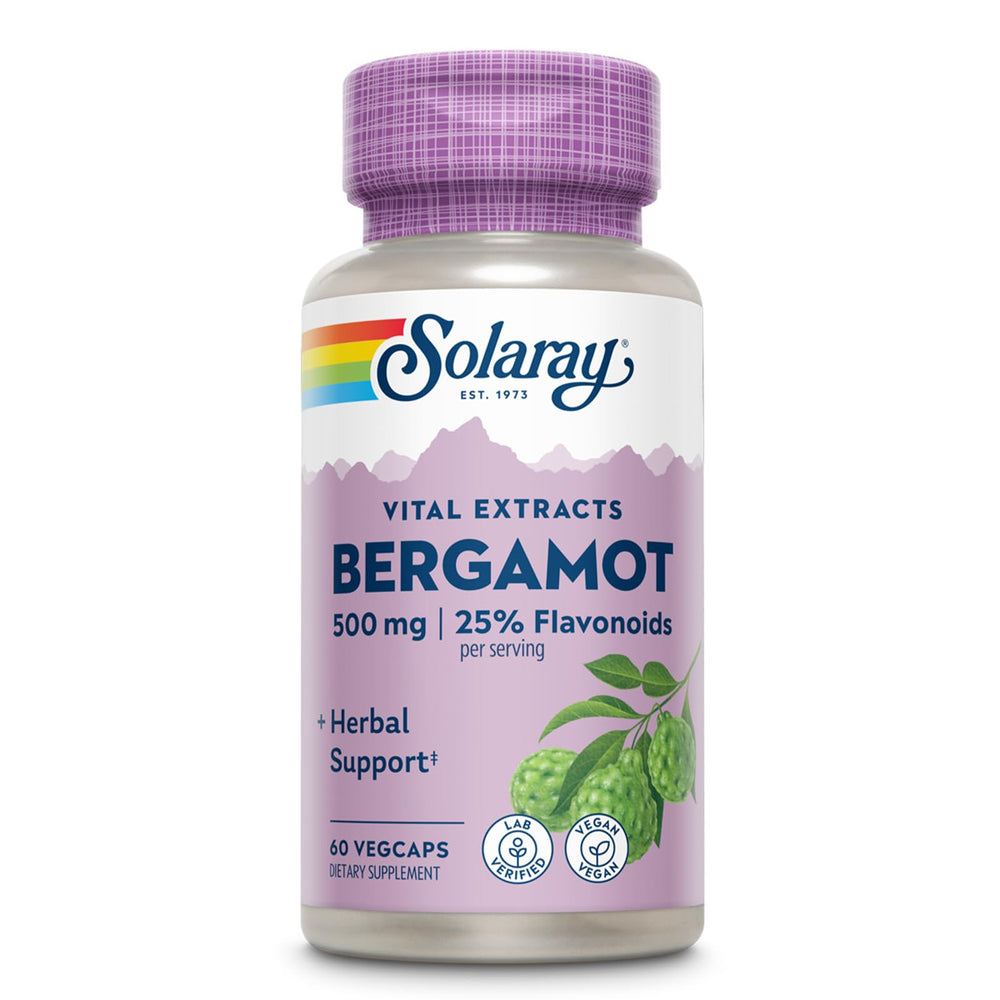 Solaray Bergamot 500 mg bottle front label