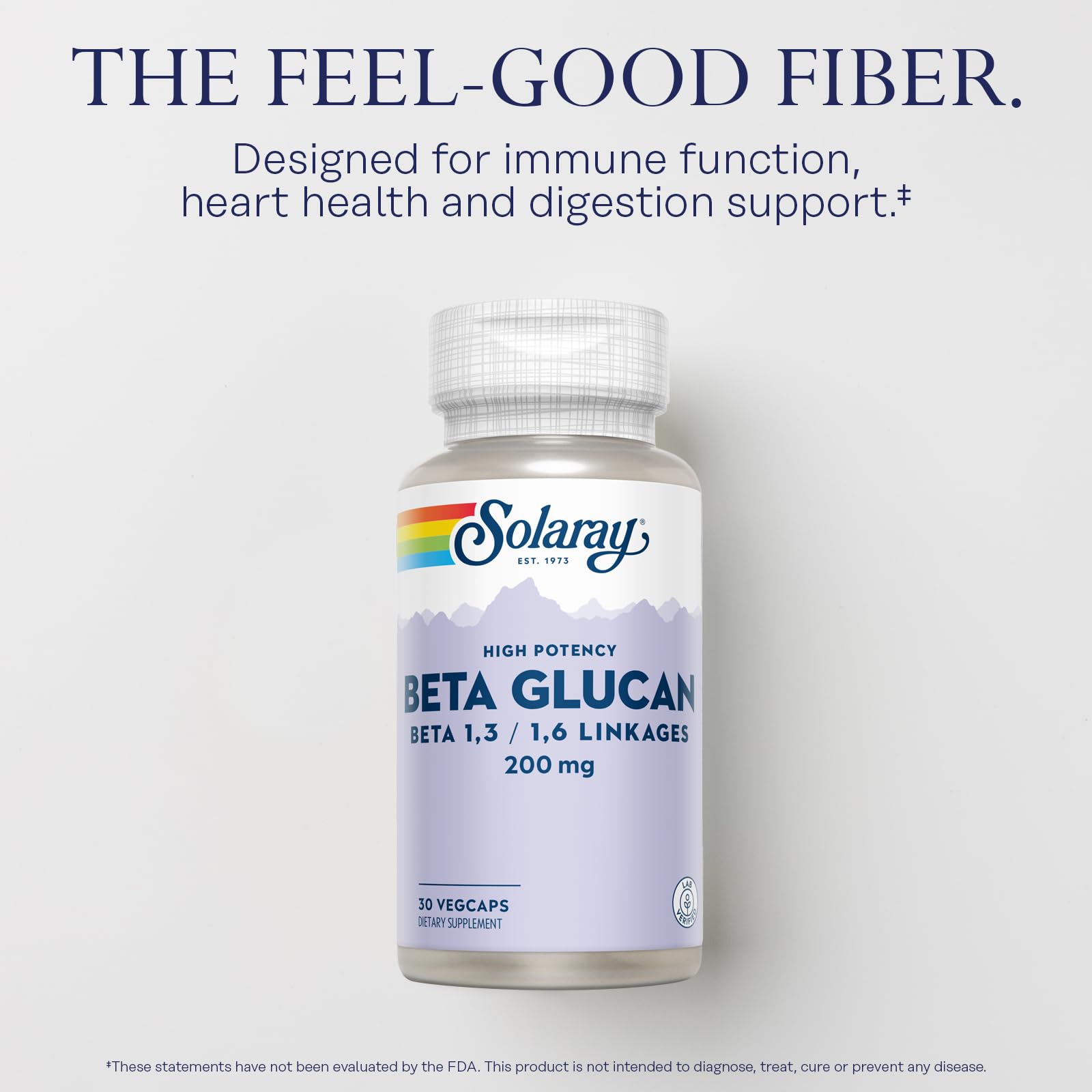 Heart health support with Beta Glucan fiber