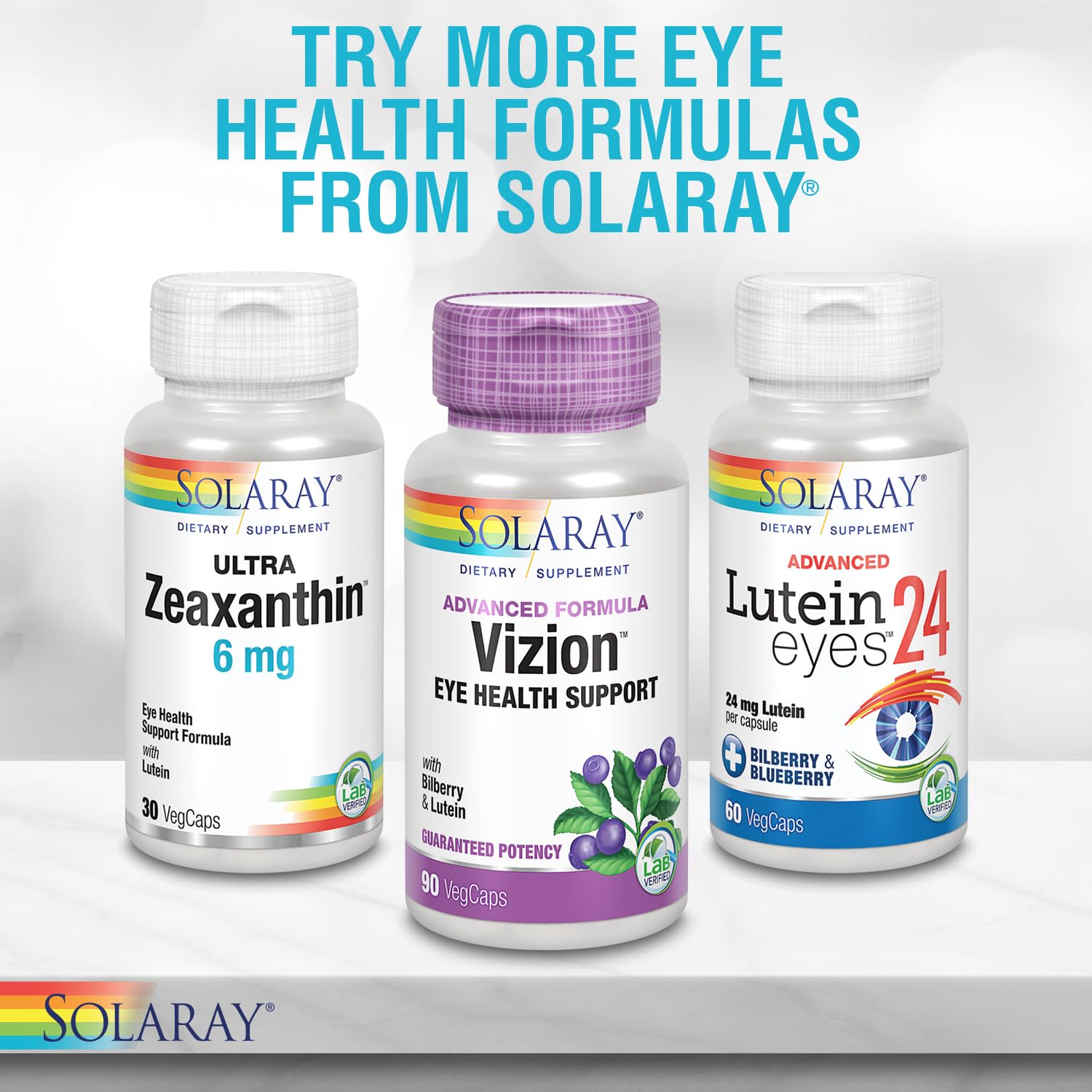 Ingredients: bilberry anthocyanosides and lutein