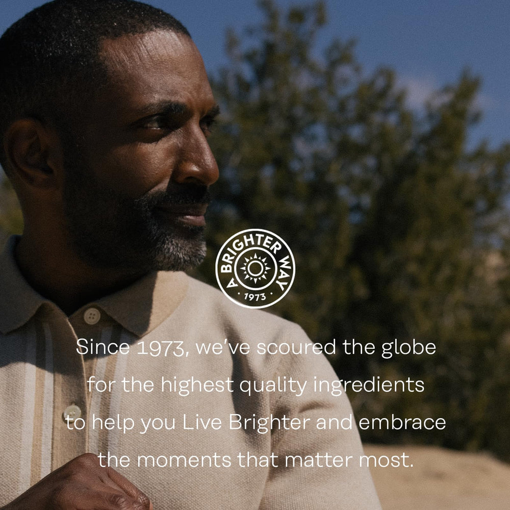 Nutritional information showing Vitamin E 400 IU and Selenium