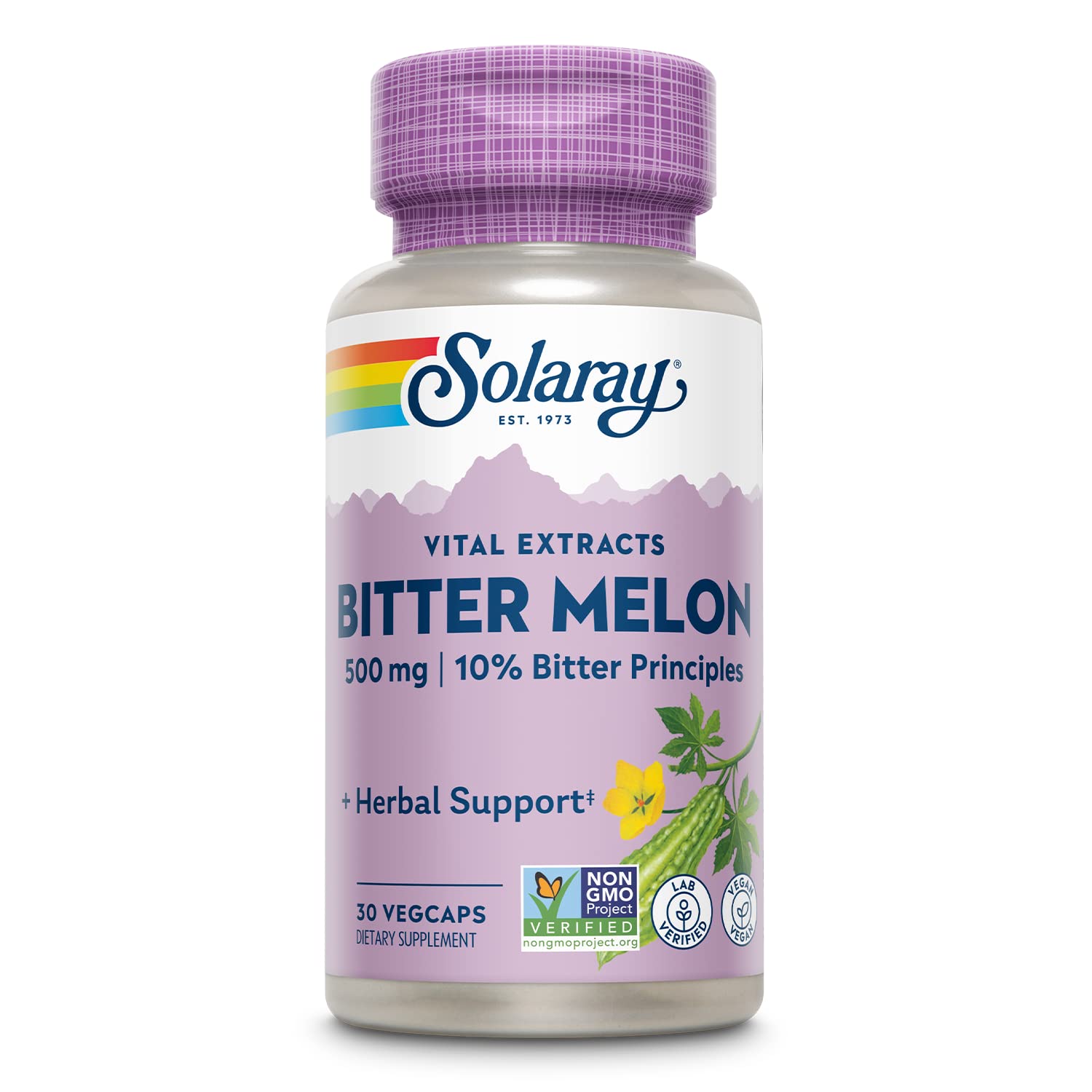 SOLARAY Bitter Melon Fruit Extract bottle label