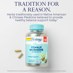 Ingredients including Black Cohosh, Dong Quai and Wild Yam