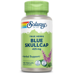 SOLARAY Blue Skullcap 425mg bottle front view