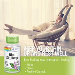 Vegan and Non-GMO labeling on SOLARAY Skullcap packaging