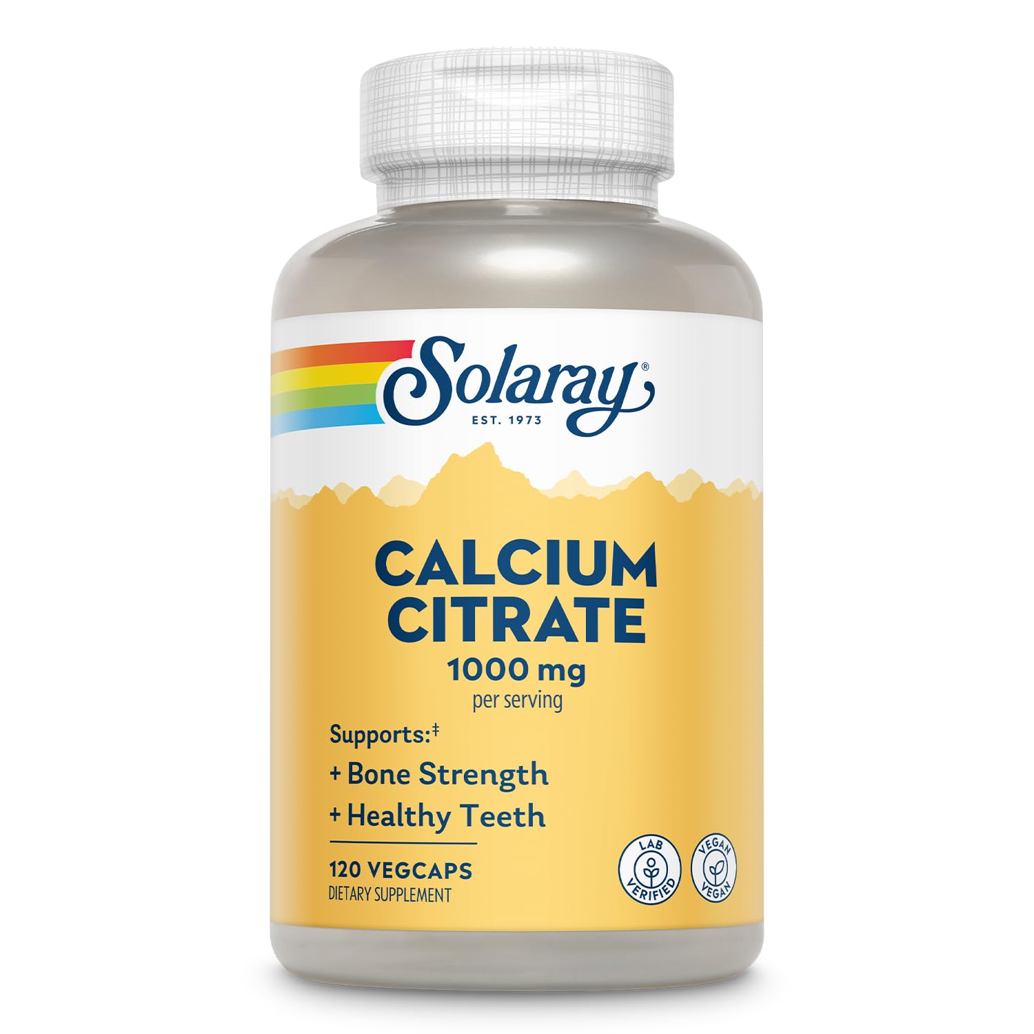 Solaray Calcium Citrate 1000mg bottle