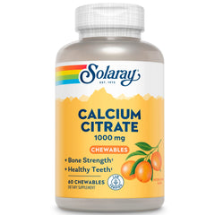 Solaray Calcium Citrate 1000 mg bottle and label