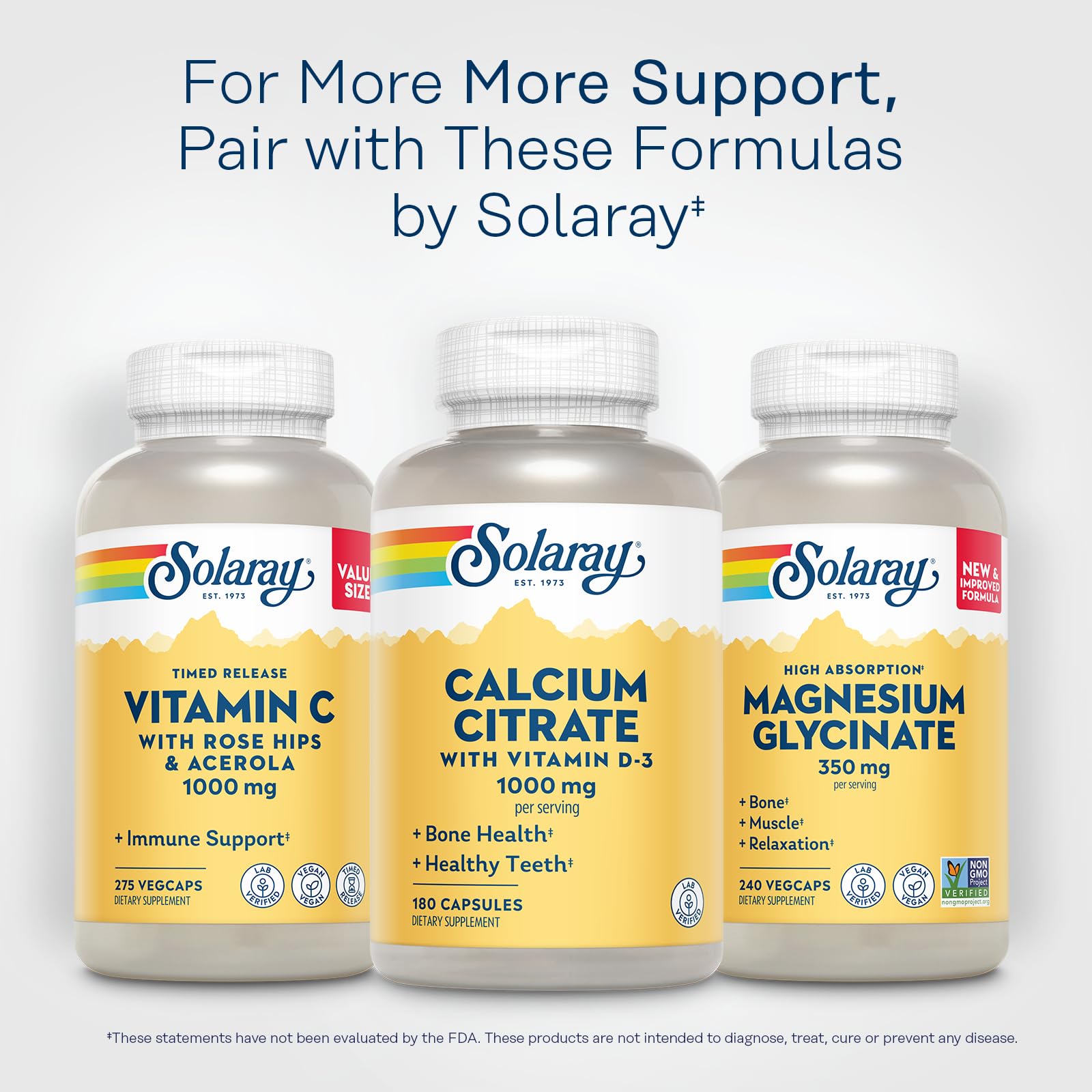 60-day money-back guarantee seal for Solaray supplement.