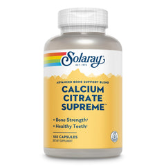 Solaray Calcium Citrate Supreme 800mg bottle for bone support