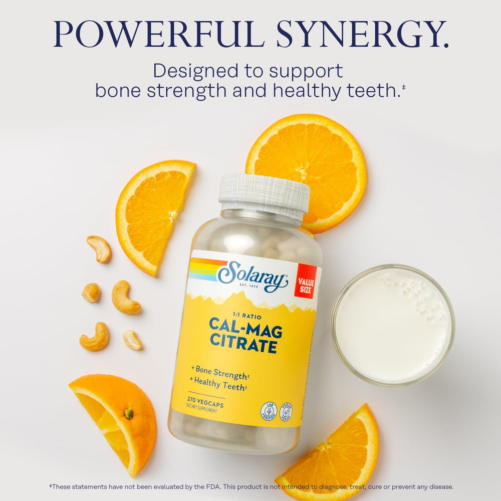 Calcium magnesium citrate 1000 mg per serving