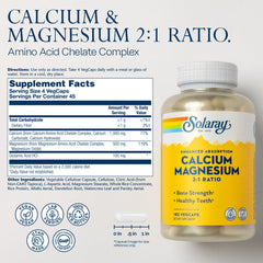 High absorption calcium magnesium blend with glutamic acid