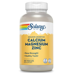 SOLARAY Calcium Magnesium Zinc supplement bottle