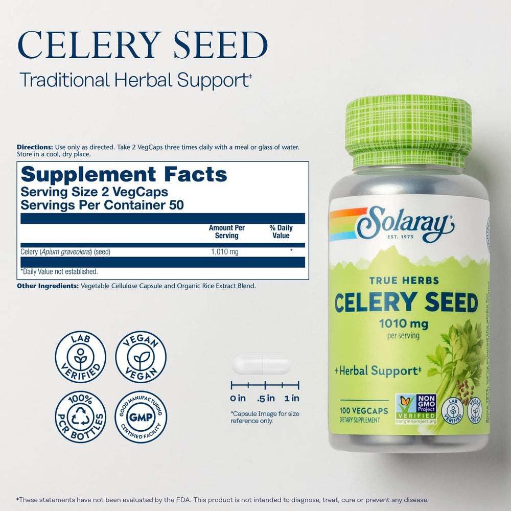 Solaray Celery Seed 505mg capsules image