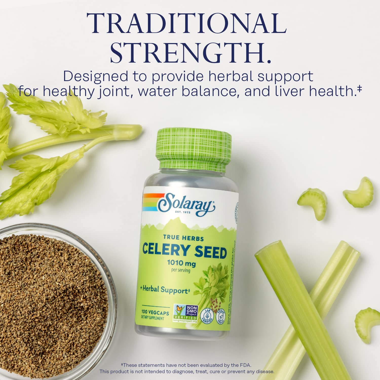 Celery seeds and capsules product photo
