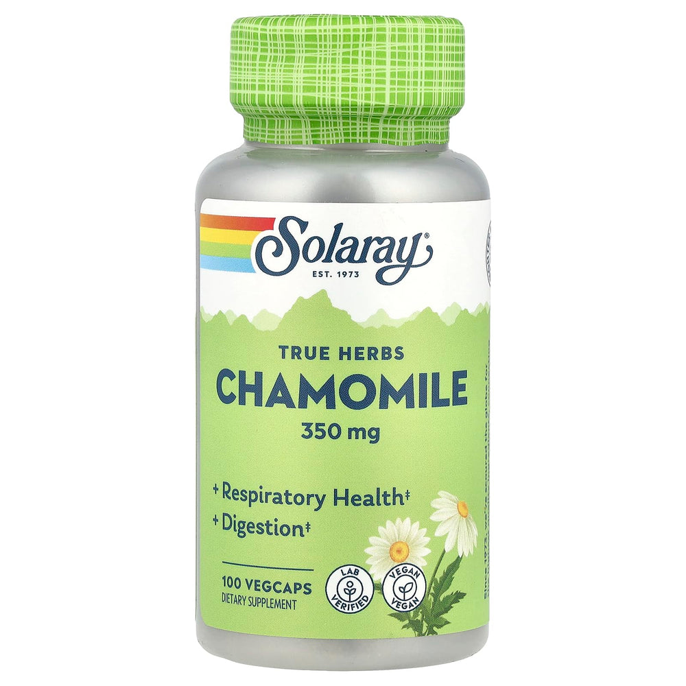 Bottle of Solaray Chamomile 350 mg capsules