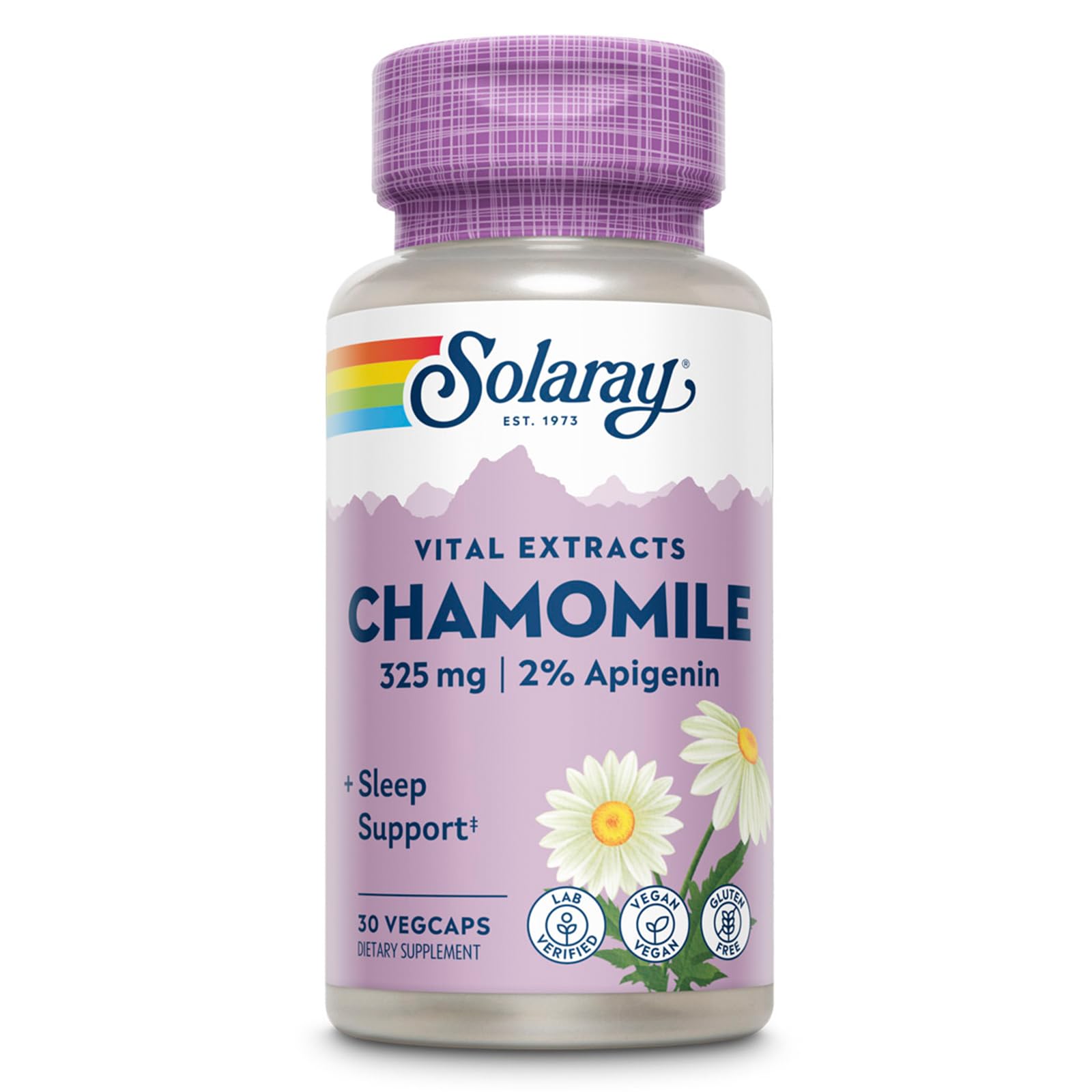 SOLARAY Chamomile Extract 325 mg bottle