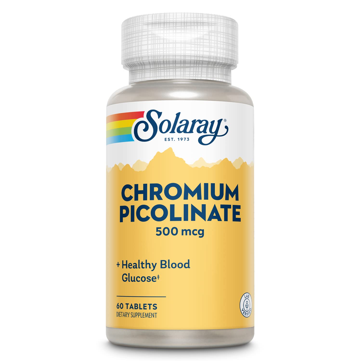 Solaray Chromium Picolinate Tablets 500 mcg – 60 count (hero)