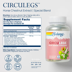 CircuLegs product packaging and bottle